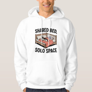 Shared Bed, Solo Space Pet Parenting Sleep Drama Hoodie