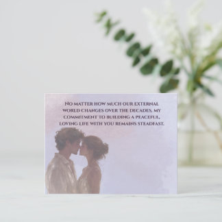 Shared Future & Growth Love Quote Postcard | Build