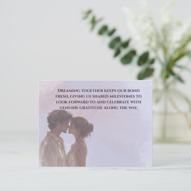 Shared Future & Growth Love Quote Postcard | Build (Standing Front)