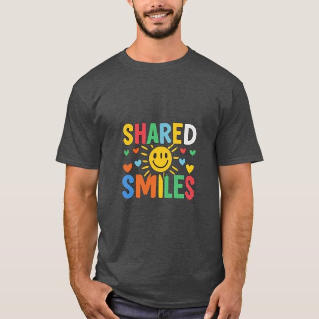 Shared Smiles T-Shirt Design - Colorful Expression (Front)