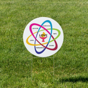 Shared Values Atom - Unitarian Universalist Associ Sign