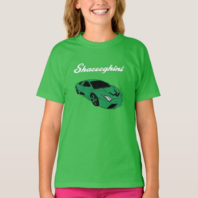 Sharerghini, sharerghini green t-shirt (Front)