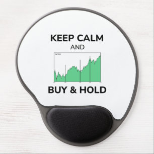 Shares Stock Market Keep Calm Buy And Hold Chart Gel Mouse Pad