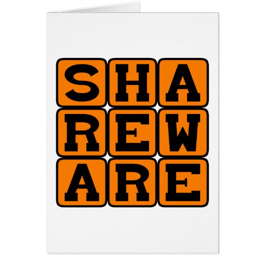 Shareware, Software Cards (Front)