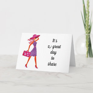 **SHARING A BIRTHDAY WITH YOU** BIRTHDAY GIRL CARD