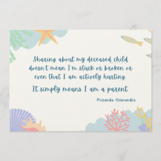 Sharing about my deceased child b/c I am Parent Program