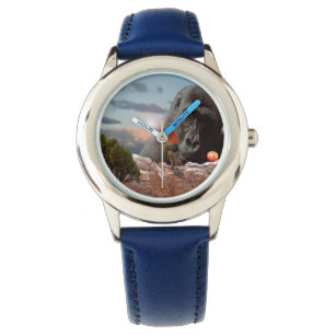 Sharing An Apple With A Gorilla, Kids Leather Watch