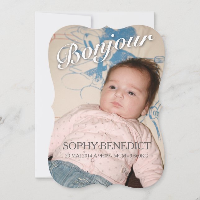 Sharing Birth - Girl Announcement (Front)