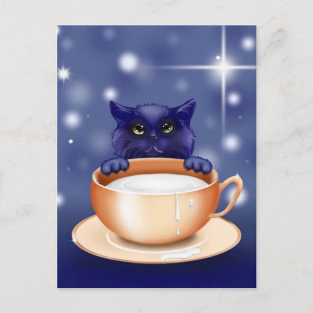 sharing cat postcard (Front)