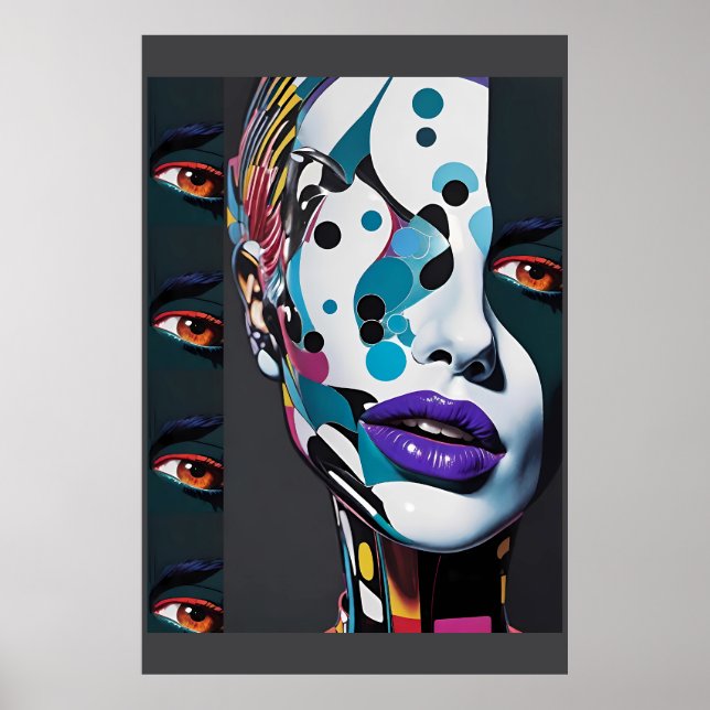 Sharing Her Slanted View - Ken Gage Art Poster (Front)