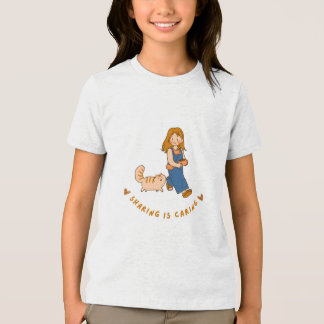 sharing is caring t-shirt design Tri-Blend shirt