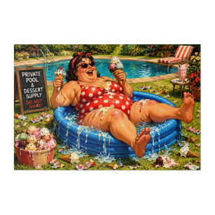 Sharing Is Highly Overrated - Self Denial Cartoon Acrylic Print