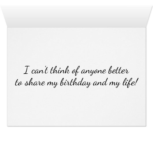 SHARING OUR **LIFE** AND OUR **BIRTHDAY** THE BEST (Inside Horizontal (Bottom))