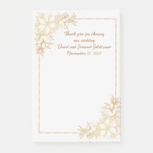 Sharing Our Wedding Notes Wedding Favors