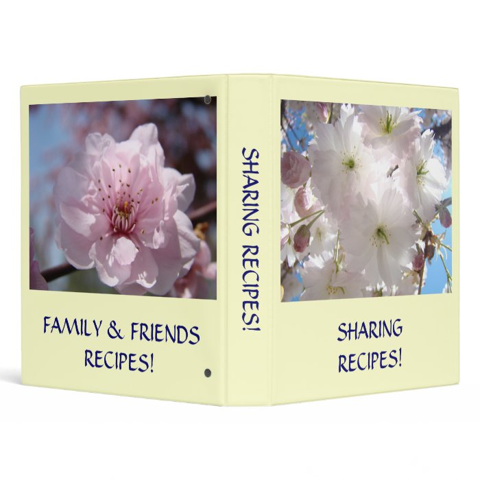 SHARING RECIPES Binder Gift Family Friends Binder