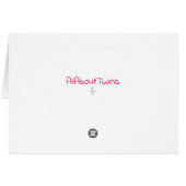 SHARING WINE WITH YOU **TWIN** ON BIRTHDAY CARDS (Back Horizontal)