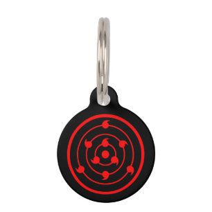 Sharingan Eyes Black Schlüsselanhänger Pet ID Tag