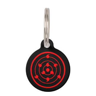 Sharingan Eyes Black Schlüsselanhänger Pet ID Tag