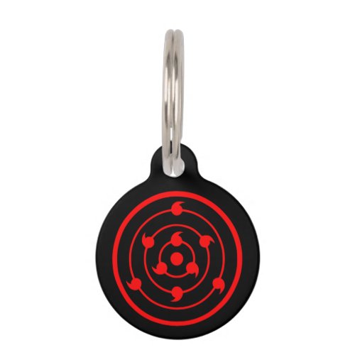 Sharingan Eyes Black Schlsselanhnger Pet ID Tag