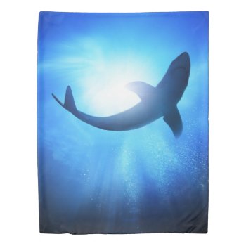 Shark (1 Side) Twin Duvet Cover by FantasyPillows at Zazzle