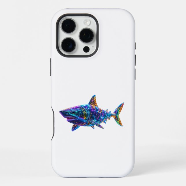 Shark - A Bright Art Iphone Case (Back)