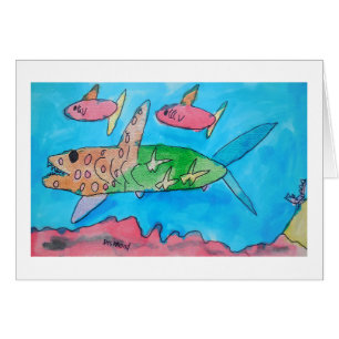 Shark Aloha Cards