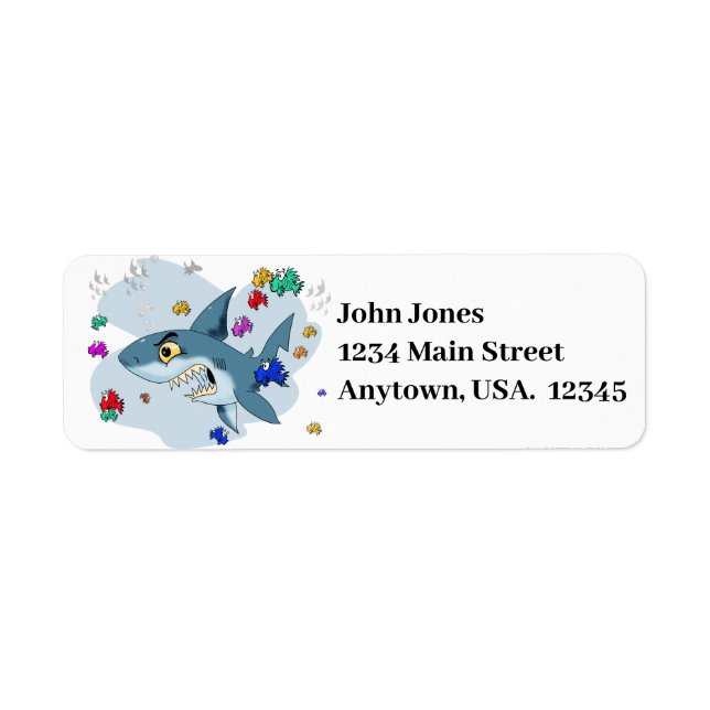 Shark Among Fish Label (Front)