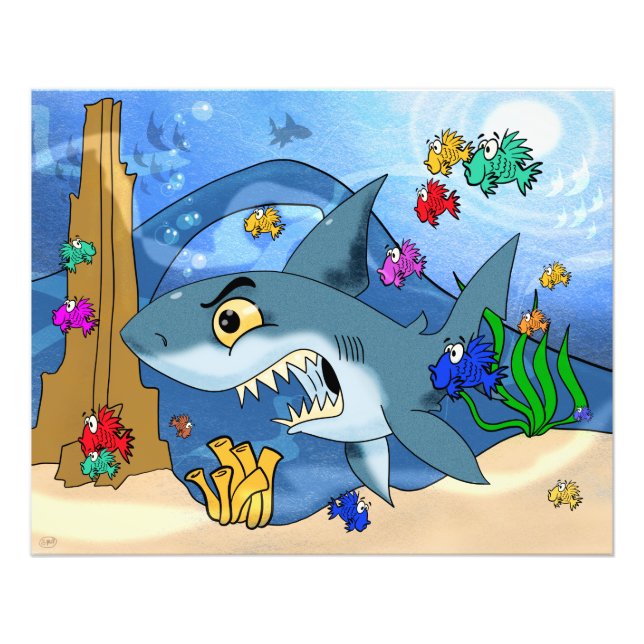Shark Among the Fish Photo Print (Front)