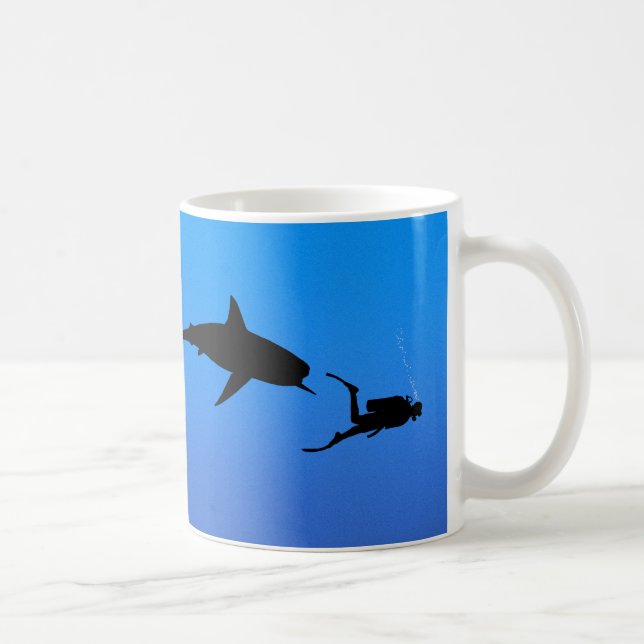 Shark and SCUBA Coffee Mug (Right)