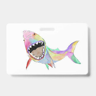 Shark Art Badge