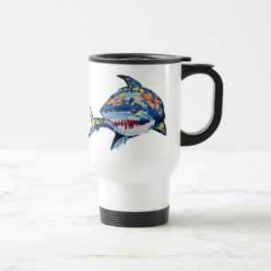 Shark "Art by Kids" Travel Mug
