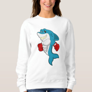Shark as Boxer with Boxing gloves Sweatshirt