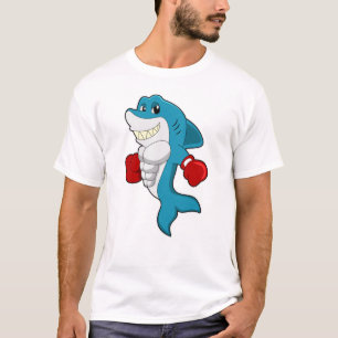 Shark as Boxer with Boxing gloves T-Shirt