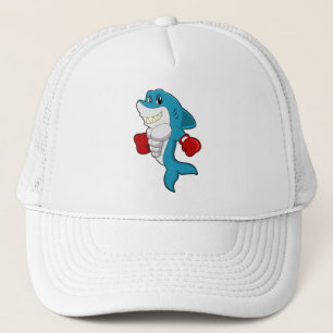 Shark as Boxer with Boxing gloves Trucker Hat