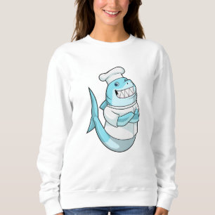 Shark as Chef with Cooking apron Sweatshirt