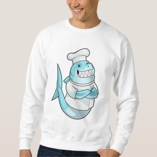 Shark as Chef with Cooking apron Sweatshirt