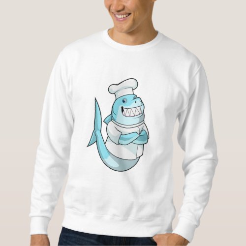 Shark as Chef with Cooking apron Sweatshirt