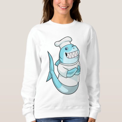 Shark as Chef with Cooking apron Sweatshirt