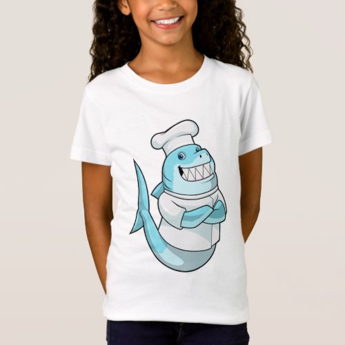 Shark as Chef with Cooking apron T_Shirt