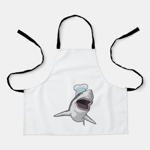 Shark as Cook with Chef hat Apron