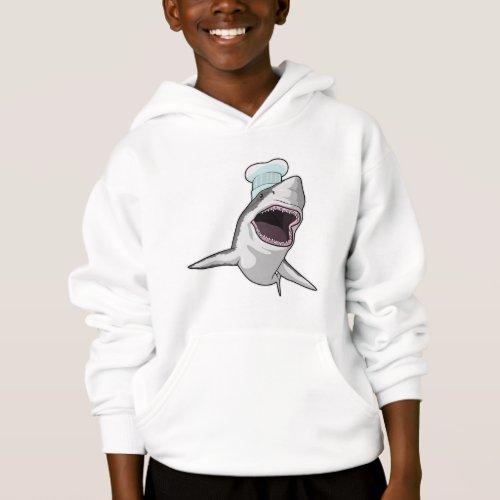 Shark as Cook with Chef hat Hoodie