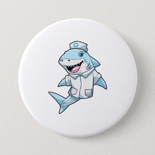 Shark as Nurse with Coat Button