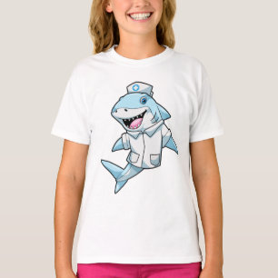 Shark as Nurse with Coat T-Shirt