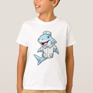 Shark as Nurse with Coat T-Shirt