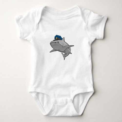 Shark as Police officer Police Baby Bodysuit