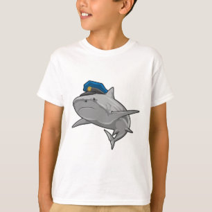 Shark as Police officer Police T-Shirt