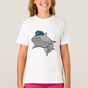 Shark as Police officer Police T-Shirt