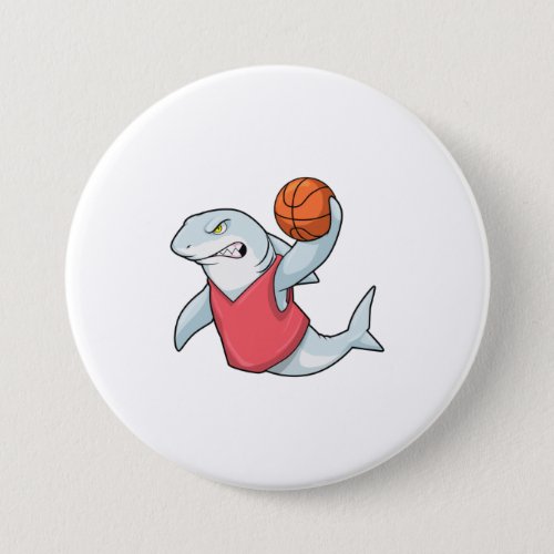 Shark at Sports with Basketball Button