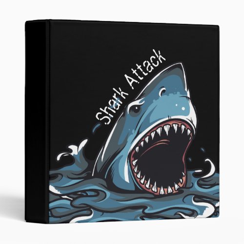 Shark Attack 3 Ring Binder