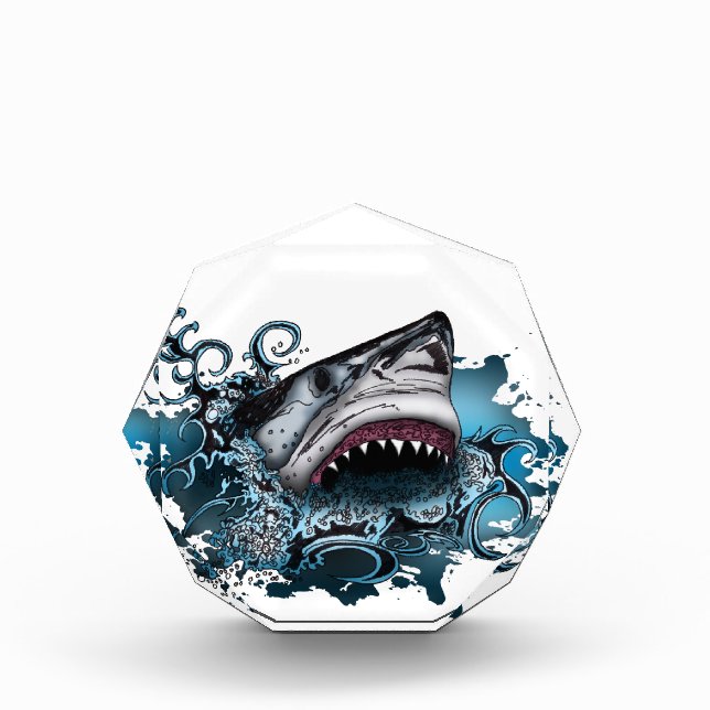 Shark Attack Acrylic Award (Front)